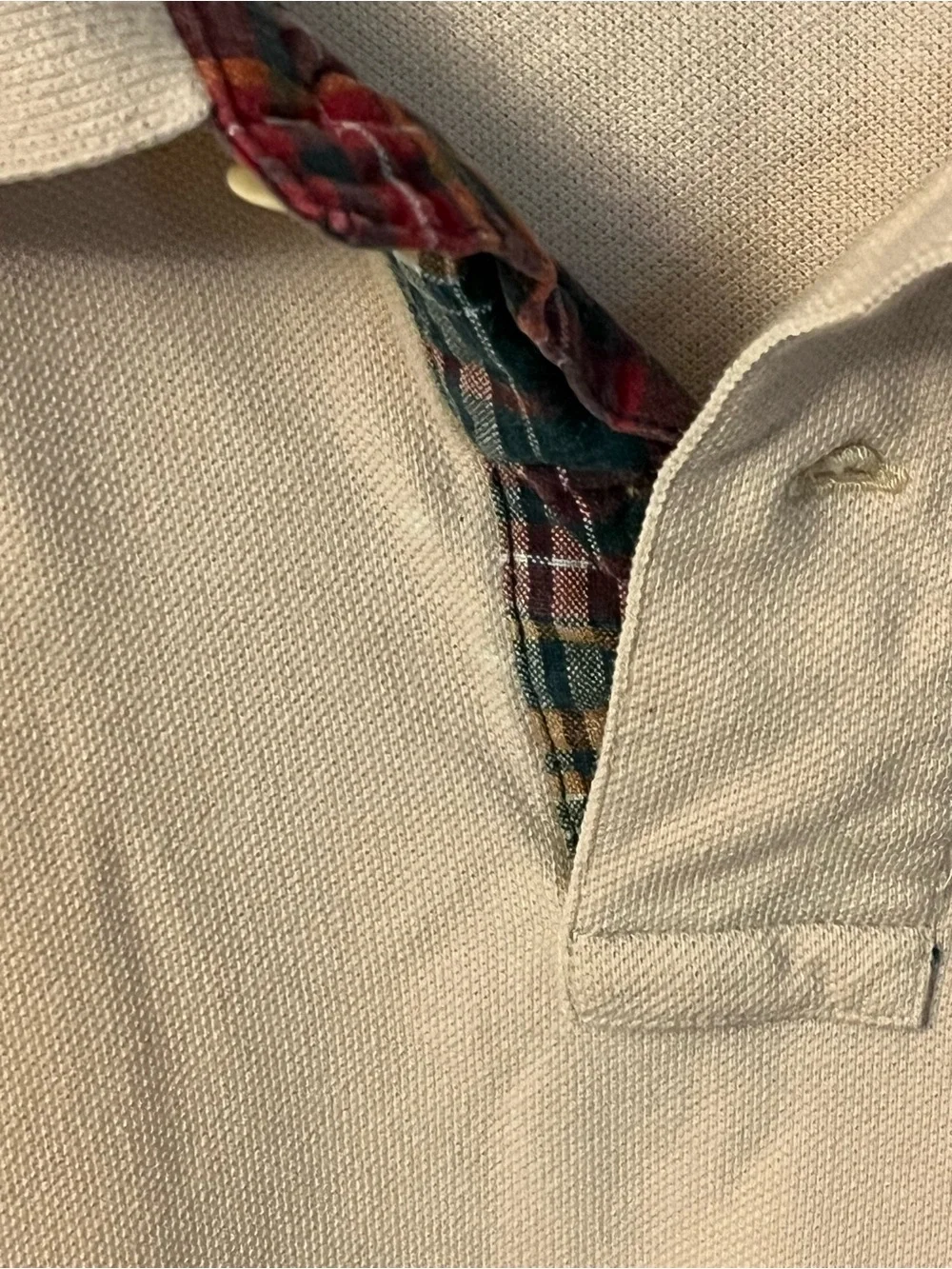 Ralph Lauren Cream Polo Shirt with Embroidered Pony